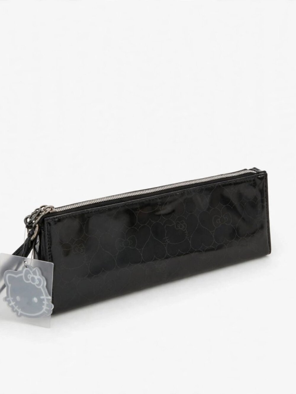 Hello Kitty Black Metallic Cosmetic Bag Wristlet - Size OS - NWT
